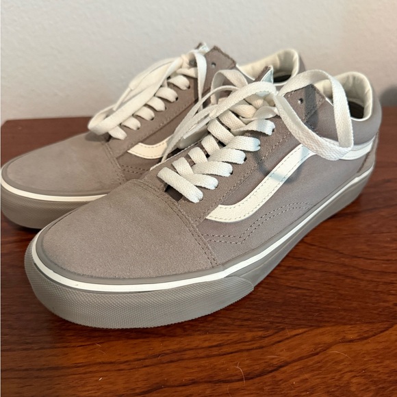 Vans Shoes - Vans Old Skool Low-Top Suede Sneakers - Gray/White